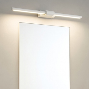 Applique bianco per specchio 12w 3000k 64cm line perenz illuminazione