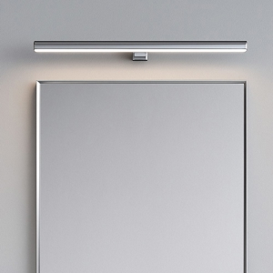 Applique con clip per specchio bagno 63cm cromo 18w 3000k