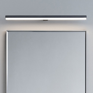 Applique nero per specchio da bagno 18w 3000k fissaggio clip