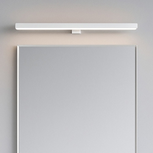 Applique bagni bianco per specchio fissaggio clip 18w 3000k