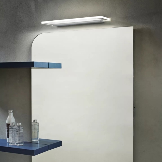 Applique skinny linea light led 25w 3000k per specchio da bagno