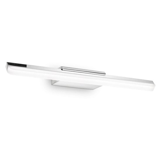 Ideal lux riflesso ap d42 applique da bagno led 10w 3000k cromo