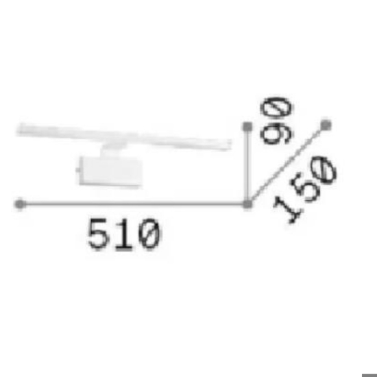 Applique specchio bagno alma ap d51 bianca ideal lux Applique specchio bagno alma ap d51 bianca ideal lux