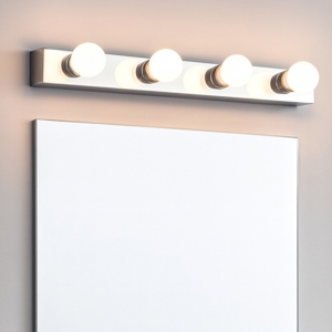 Applique da bagno moderno 4 luci cromo