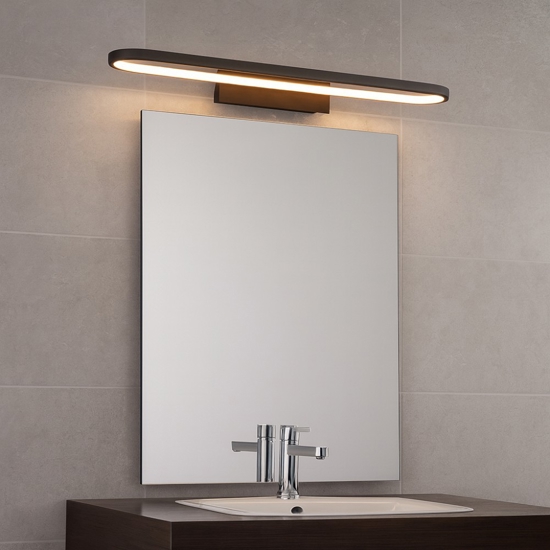 Applique da bagno moderno nera led 22w 3000k Applique da bagno moderno nera led 22w 3000k
