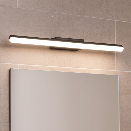 Ideal lux riflesso ap d62 applique da bagno nera led 16w 3000k