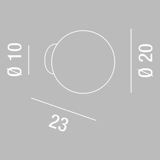 Perenz applique grape cromo da bagno sfera vetro moderna Perenz applique grape cromo da bagno sfera vetro moderna