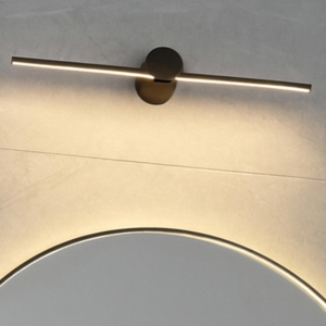 Grande applique nero per specchio da bagno led 6w 4000k ip44 61cm