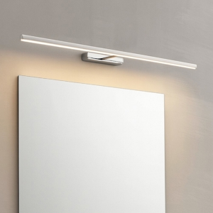 Visualizza i dettagli per Linea light straight applique per specchio bagno cromo 82cm led ip40 Linea light straight applique per specchio bagno cromo 82cm led ip40