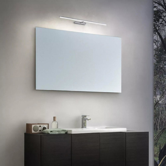 Linea light straight applique per specchio bagno cromo 82cm led ip40 Linea light straight applique per specchio bagno cromo 82cm led ip40
