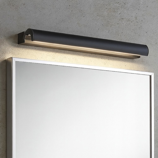 Linea light halpipe 2 applique bagno led 3000k nera ip44 Linea light halpipe 2 applique bagno led 3000k nera ip44