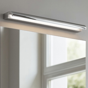 Applique bagno 3000k linea light halfpipe 2 cromo 60cm