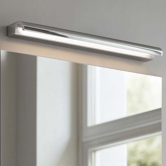 Applique bagno 3000k linea light halfpipe 2 cromo 60cm Applique bagno 3000k linea light halfpipe 2 cromo 60cm