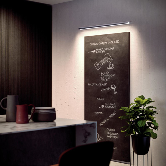 Applique bagno 3000k linea light halfpipe 2 cromo 60cm Applique bagno 3000k linea light halfpipe 2 cromo 60cm