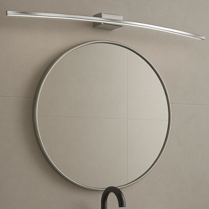 Applique curvo per specchio da bagno cromo 6w 3000k