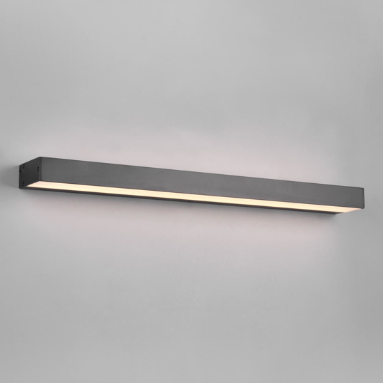 Applique rettangolare nera per bagno led 8w 3000k Applique rettangolare nera per bagno led 8w 3000k