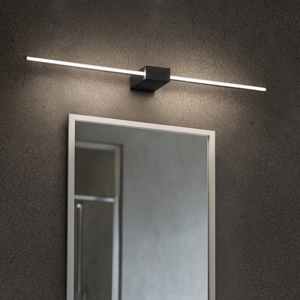 Visualizza i dettagli per Applique da bagno nero led 13w 3000k ideal lux theo ap d075 Applique da bagno nero led 13w 3000k ideal lux theo ap d075