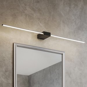 Applique bagno theo ap d115 ideal lux nera led 20w 3000k