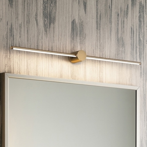Filo ap d115 ideal lux applique specchio da bagno led 16w 3000k ottone