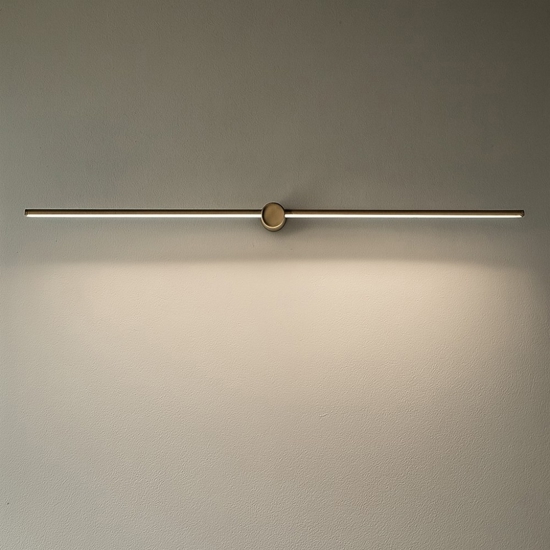 Filo ap d115 ideal lux applique specchio da bagno led 16w 3000k ottone Filo ap d115 ideal lux applique specchio da bagno led 16w 3000k ottone