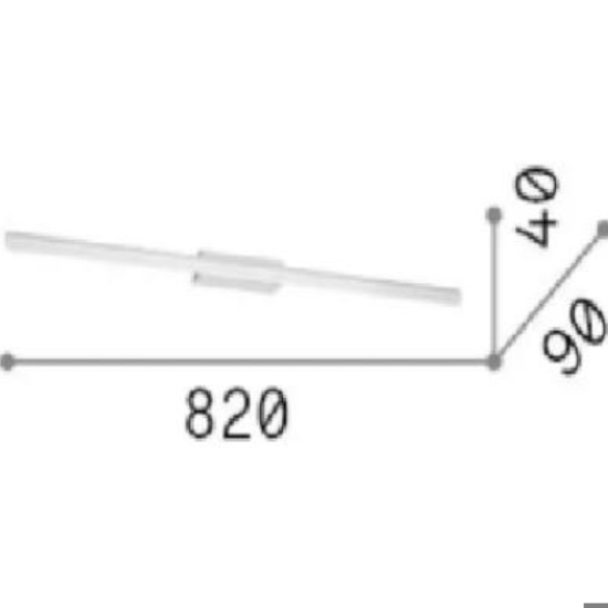Idea lux riflesso ap d82 applique per bagno cromo ip54 Idea lux riflesso ap d82 applique per bagno cromo ip54