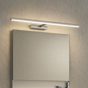 Applique da bagno cromo led 2700k linea light straight ip40