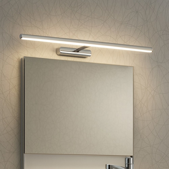 Applique da bagno cromo led 2700k linea light straight ip40