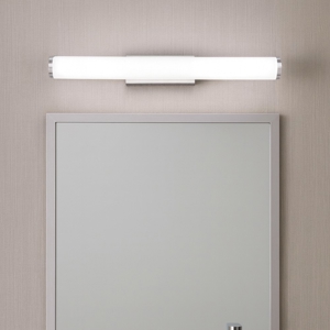 Applique cromo per specchio bagno 60cm led 6w 3000k