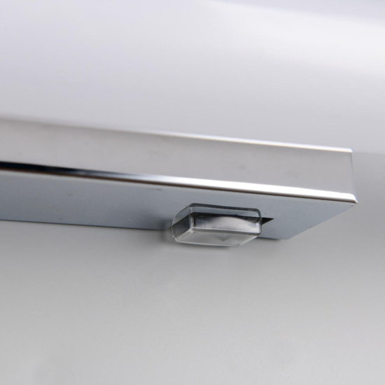Applique cromo per specchio bagno 60cm led 6w 3000k