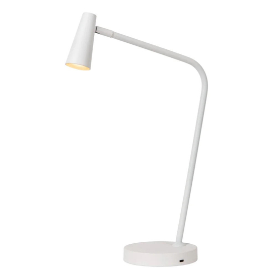 Lampada da scrivania bianca led 2700k dimmerabile