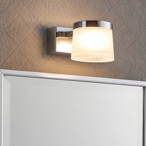 Applique da bagno led 5w 3000k cromo ip44