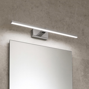 Applique bagni sopra specchio 12w 4000k squadrato cromo