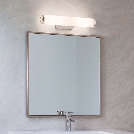 Camerino ap2 ideal lux applique specchio da bagno vetro bianco