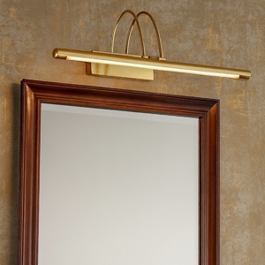Ideal lux bow ap d46 ottone applique da bagno led 4w