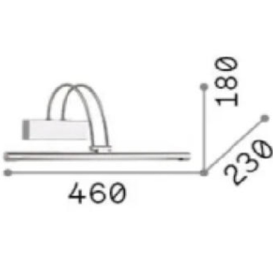 Ideal lux bow ap d46 ottone applique da bagno led 4w Ideal lux bow ap d46 ottone applique da bagno led 4w