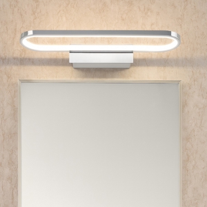 Applique da bagno cromo moderna led 17w 3000k