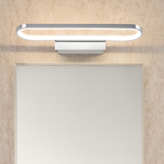 Applique da bagno cromo moderna led 17w 3000k Applique da bagno cromo moderna led 17w 3000k