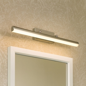 Applique per bagno moderno led 12w 3000k cromo ip44