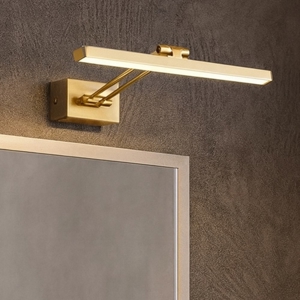 Applique per specchio bagno orientabile 12w 3000k oro