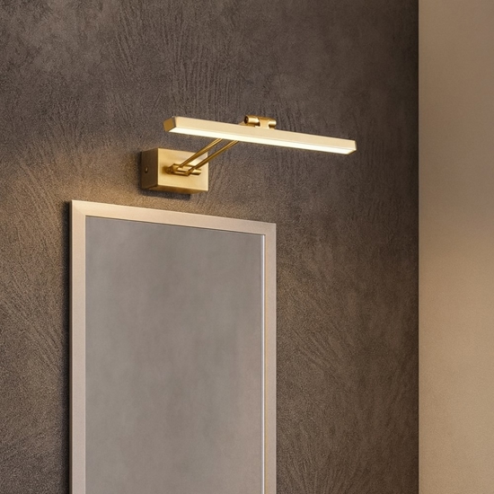 Applique per specchio bagno orientabile 12w 3000k oro Applique per specchio bagno orientabile 12w 3000k oro