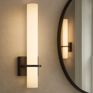 Applique nera da bagno moderno led 15w 4000k