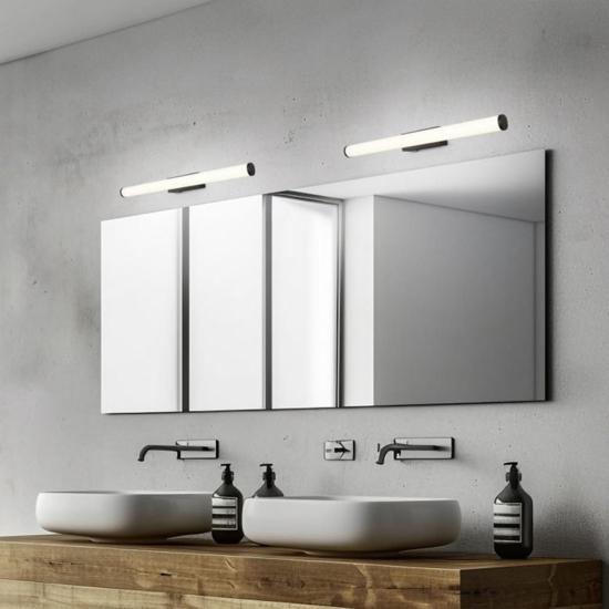 Applique per specchio bagno design nero led 6w 3000k Applique per specchio bagno design nero led 6w 3000k