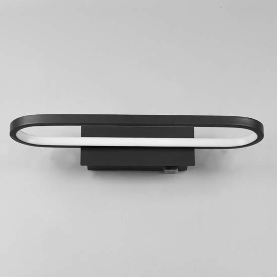 Applique bagno moderno nera led 17w 3000k ip44 Applique bagno moderno nera led 17w 3000k ip44