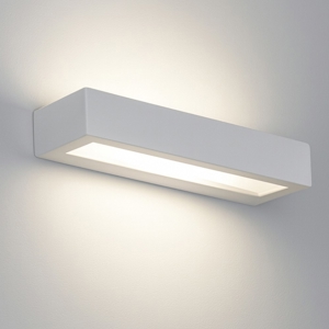 Isyluce applique di gesso moderna rettangolare bianca