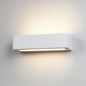 Isyluce applique gesso bianco rettangolare moderna