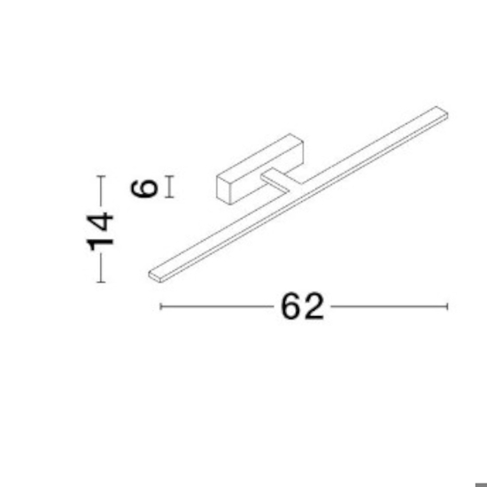 Applique da bagni nera per specchio 20w 3000k Applique da bagni nera per specchio 20w 3000k