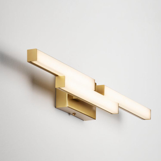 Applique bagno moderno led 14w 4000k design geometrico