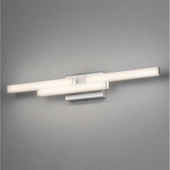 Applique da bagno led 14w 4000k bianca geometrica ip44