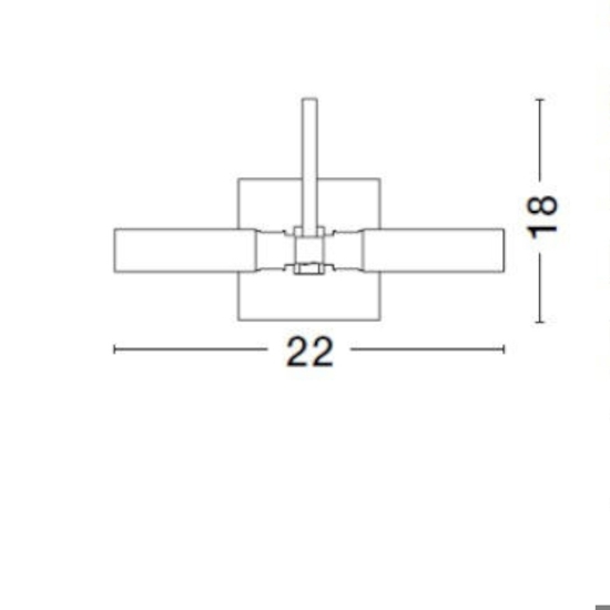 Applique specchio bagno due luci cromo e vetro ip44 Applique specchio bagno due luci cromo e vetro ip44