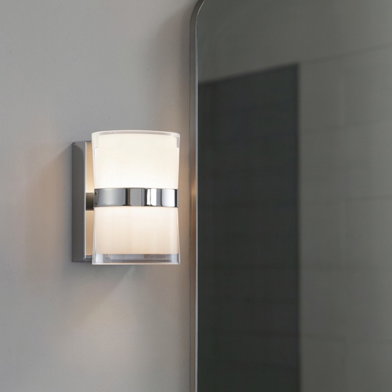 Applique da bagno moderno led 10w 3000k cromo Applique da bagno moderno led 10w 3000k cromo